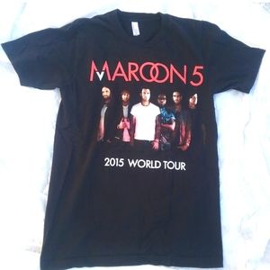 Maroon 5 2015 World Tour 2015 Graphic Band Tee
